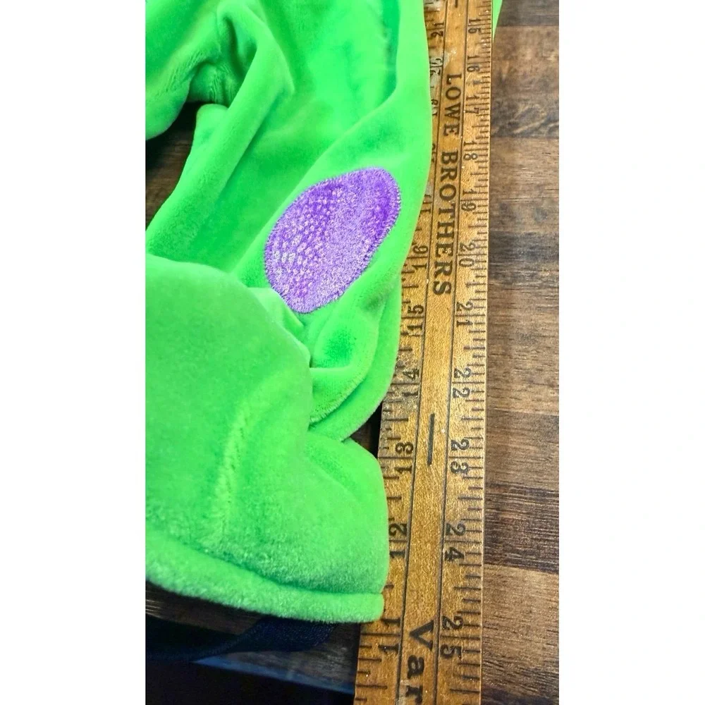 Infant 12/18 months dinosaur cozy soft Halloween costume. Big tail, hood w/ face